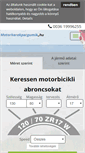 Mobile Screenshot of motorkerekpargumik.hu